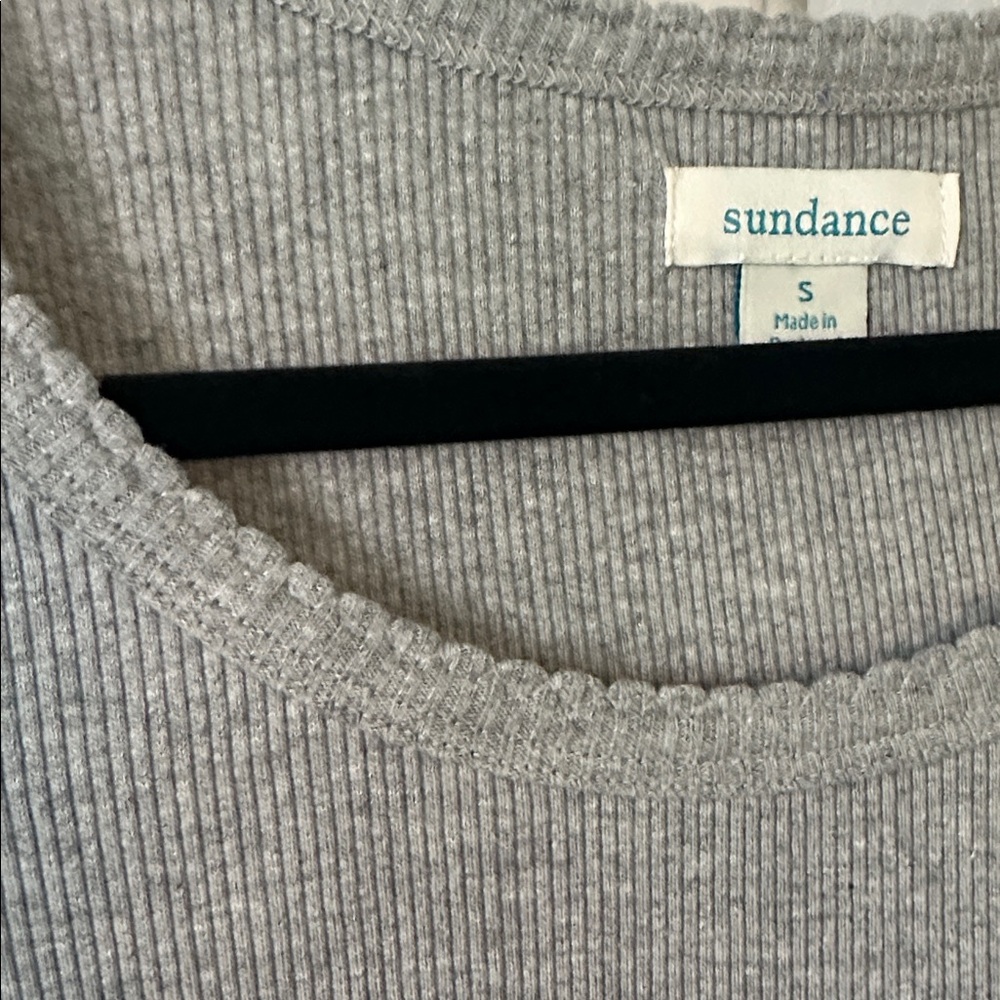 Sundance Gray Ribbed Knit Top - Picture 6 of 7